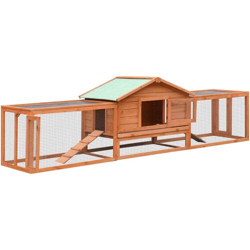 vidaXL Zajčnik iz trdne borovine in lesa jelke 310x70x87 cm, (20802429) Cene