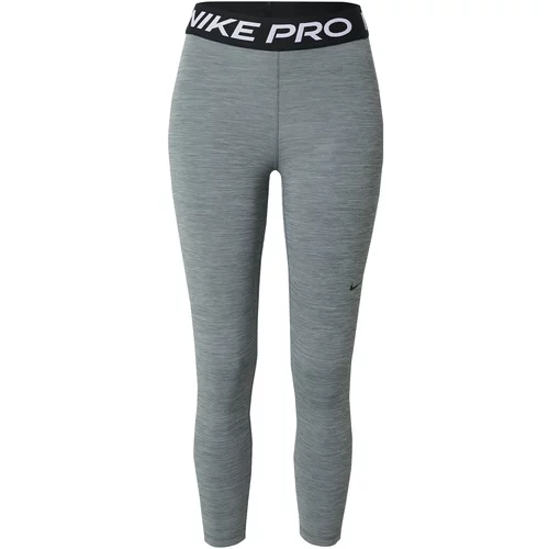 Nike Športne hlače siva / črna / bela