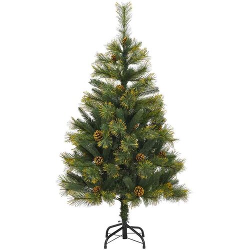 VidaXL Umjetno Drvo za Božić s &amp;Scaron;i&amp;scaron;arkama Zelena 150 cm Slike