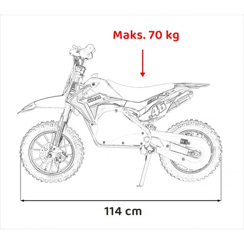 Ramiz Otro&amp;scaron;ki cross Motor RENEGADE 50R 500W rdeča Slike