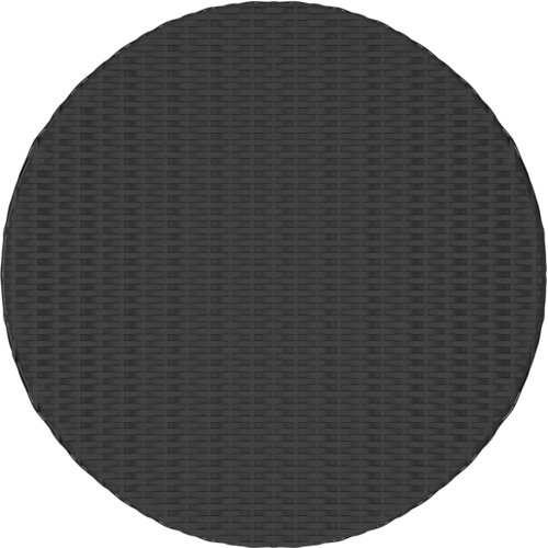  Vrtni stol crni 70 x 70 x 73 cm od poliratana Slike