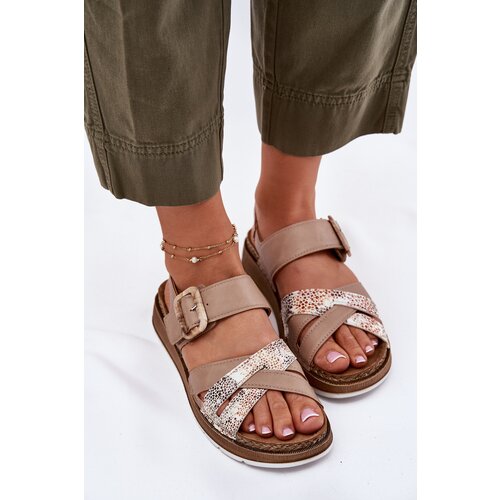 Inblu Ladies Sandals With Buckle Beige Cene