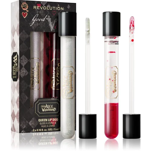 Makeup Revolution X Alice in Wonderland set za ustnice odtenek The Queens Lip Duo 1 kos