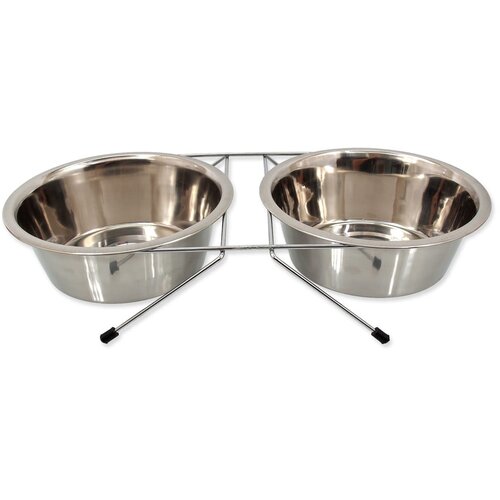 Plaček Pet Products Set posuda s postoljem od nehrđajućeg čelika za pse ø 21 cm Dog Fantasy – Cene