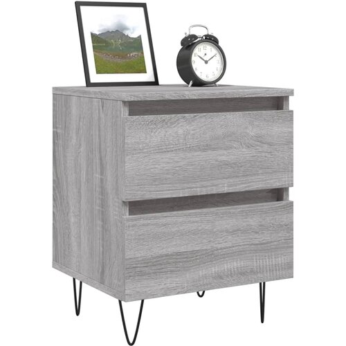  Noćni ormarići 2 kom boja hrasta 40x35x50 cm konstruirano drvo Slike