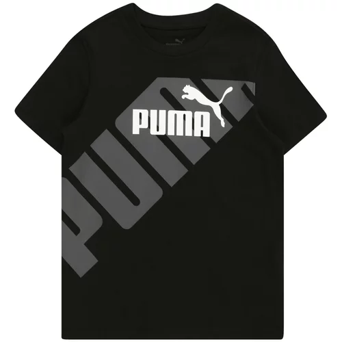 Puma Majica 'Power' siva / črna / bela