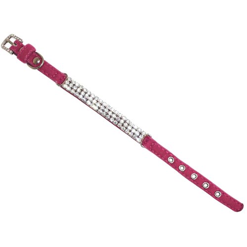 Croci ogrlica za pse Vanity Crystal 1,5x35cm roze C5080029 300141 Slike