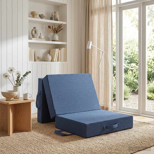 SOFA na razvlačenje 90 x 63 x 45 cm Plava Cijene