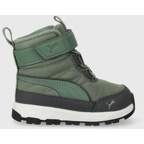 Puma Otroški zimski škornji Evolve Boot AC+ Inf zelena barva
