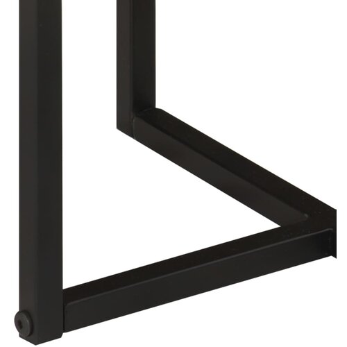  Stolić za kavu 45x45x35 cm od masivnog drva bagrema i željeza Slike