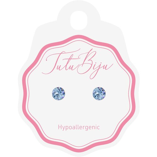 Tutu Biju modni uhančki xiri 5.3 mm - light sapphire - TXI53C211 Slike