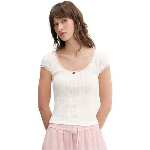 Tommy Jeans Majice &amp;amp; Polo majice DW0DW20621 Bela Slike