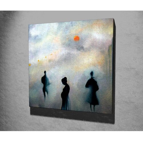 WALLXPERT Dekorativna slika na platnu, 45x45cm, &Scaron;areno Cijene