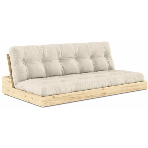Karup Design Siva/bež lanena sklopiva sofa 196 cm Base –