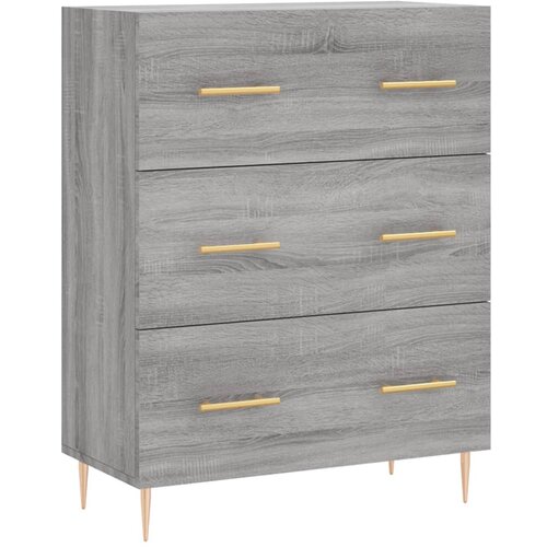 Maison Chic Komoda - Predalnik siva sonoma 69,5x34x90 cm inženirski les, (21717661) Slike