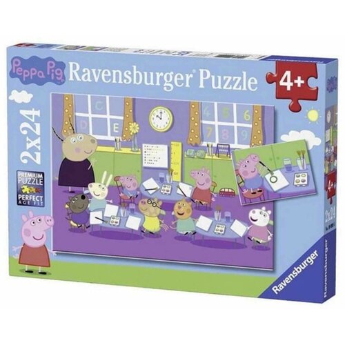 Ravensburger puzzle (slagalice) - Pepa Prase 2x24 delova Slike