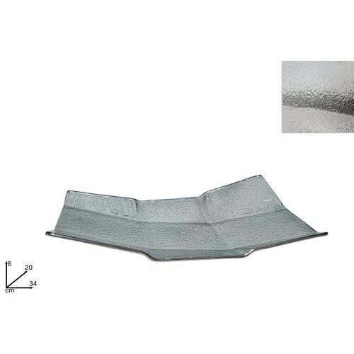  OVAL 34*20CM SREBRNI STAKLO XNA23035291 Cene