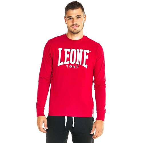 Leone 1947 Majice z dolgimi rokavi Man Tshirt L/S Rdeča Cene