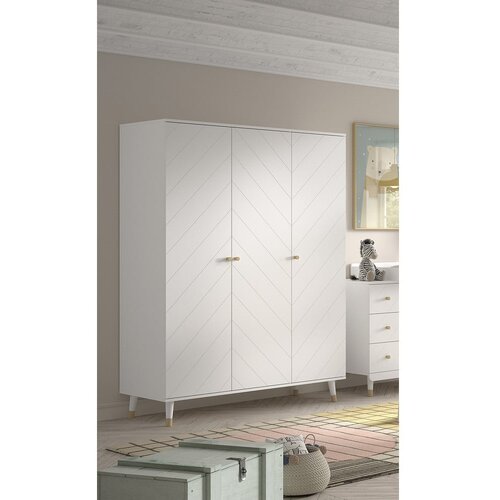 Vipack Bela otro&amp;scaron;ka garderobna omara 150x200 cm BILLY &amp;ndash; Slike