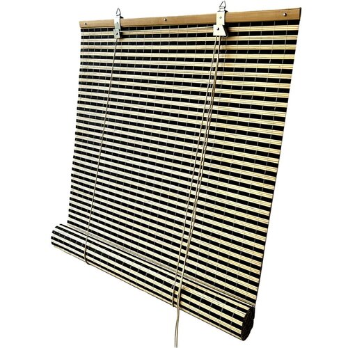 Gardinia Crna/u prirodnoj boji rolete od bambusa 100x160 cm Vela &amp;ndash; Slike