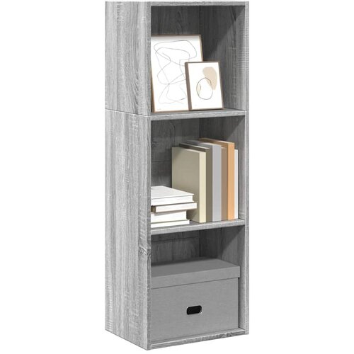 VidaXL Knjižna omara siva sonoma 40x30x114 cm inženirski les Slike
