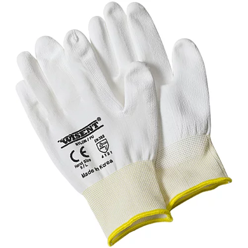 WISENT Delovne rokavice Wisent (velikost: 10, bele, 5 parov)