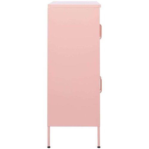 VidaXL Ormarić za pohranu ružičasti 80 x 35 x 101,5 cm čelični Slike