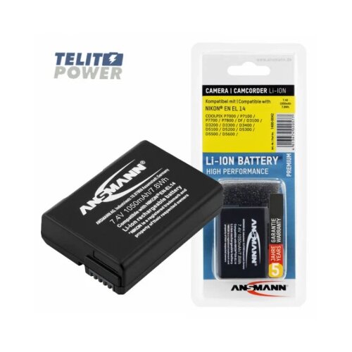 Ansmann baterija li-ion 7.4V 1050mAh za nikon kamere a-nik en el 14 Cene