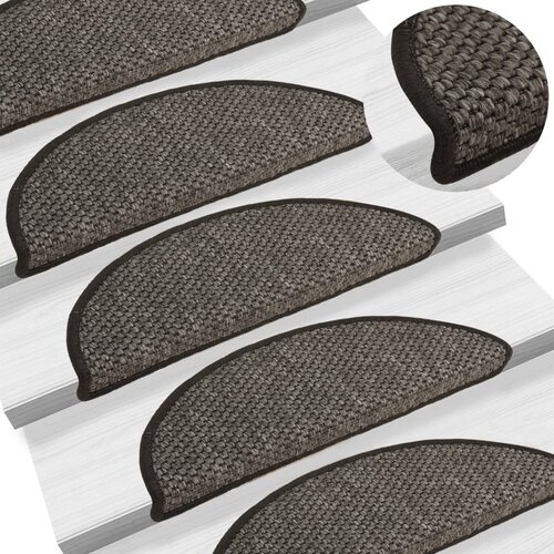 vidaXL Samolepilne preproge za stopnice sisal 15 kos 56x20 cm antracit Cene