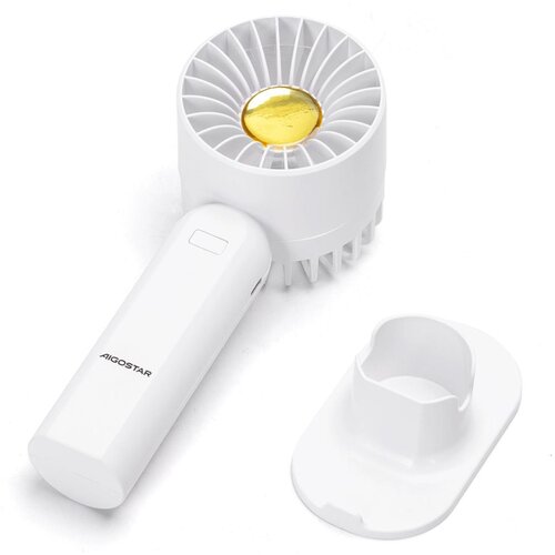 Aigostar Punjivi džepni ventilator 4W/5V 500mAh USB bela Cene
