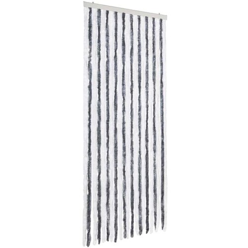 vidaXL Zastor protiv insekata sivo-bijeli 90 x 220 cm šenil Cene