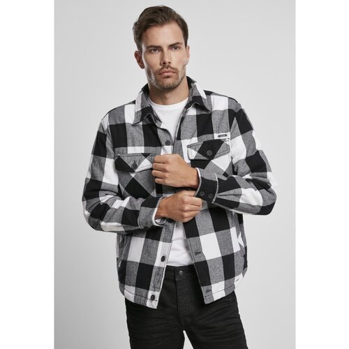 Urban Classics Lumberjacket White/black Cene