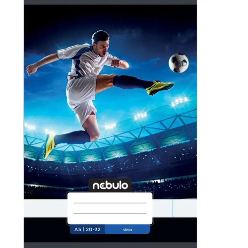 NEBULO spajalica obična bilježnica A5 20-32 s uzorkom - nogometa&scaron; Cijene
