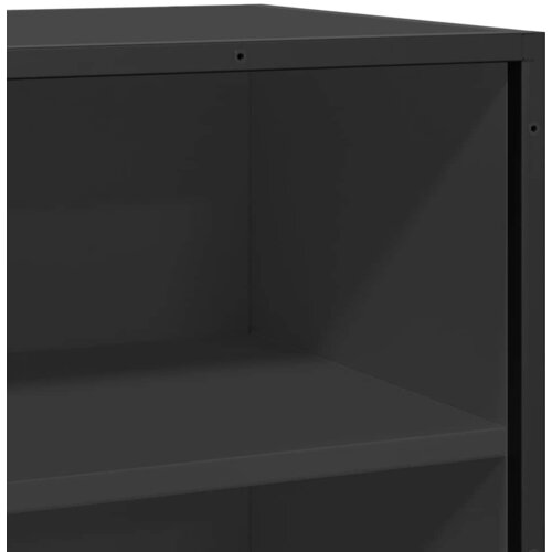  Komoda crna 35,5 x 35 x 76 cm konstruirano drvo i metal Slike