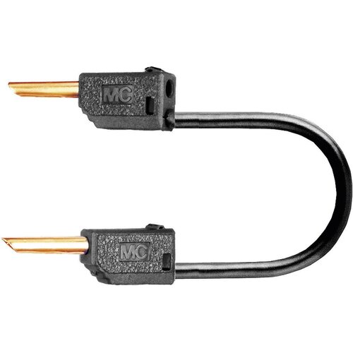 Stäubli MultiContact merilni kabel LK2-F (lamelni vtič 2 mm - lamelni vtič 2 mm)\, 0\,3 m\, črne barve 28.0033-03021, (20423167) Cene