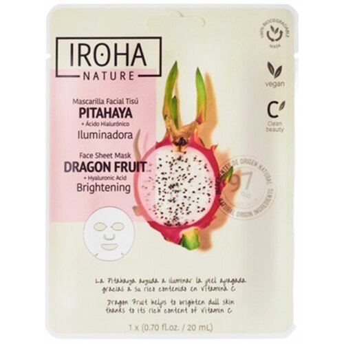 Iroha sheet maska za blistavost dragon fruit Slike