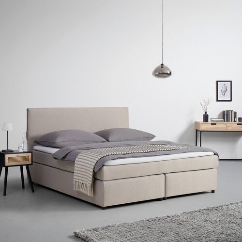 Bessagi Home Postelja Boxspring Florinda, Bež, Z Nadvložkom, 180x200 Cene