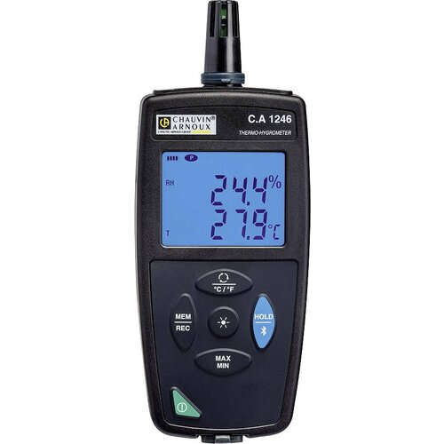 Chauvin Arnoux C.A 1246 merilnik vlažnosti (higrometer) 3.0 % rF 98.0 % rF zapisovalnik podatkov in brezžični USB vmesnik, funkcija zapISOvanja podatk, (20635480) Slike