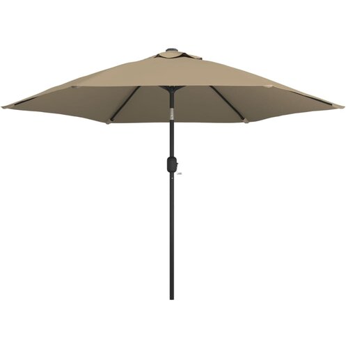 vidaXL Zunanji senčnik s kovinskim drogom 300 cm taupe barve, (20692571) Cene