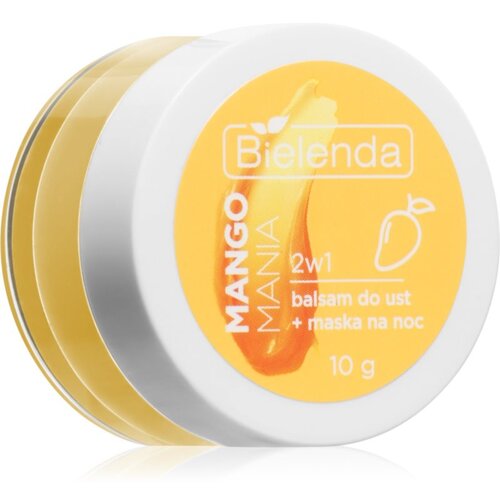 Bielenda Lip Care Lip Balm + Night Mask balzam za usne s mirisom Mango Mania 10 g Slike