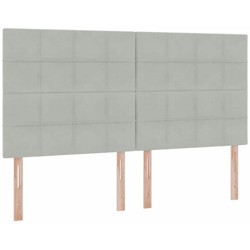  Krevet s od storage Svijetlo siva 200 x 200 cm Bar&amp;scaron;un Svjetlosiva Slike
