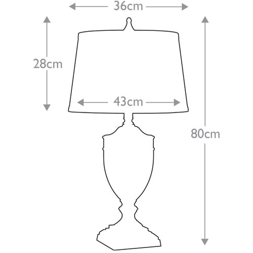 Elstead Lighting Quoizel QZ-DENNISON-PB - Stona lampa DENNISON 1xE27/60W/230V bronzana Slike