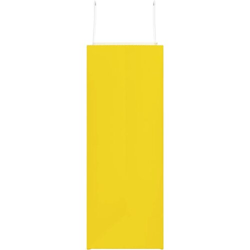  Papirnate vrećice 50 kom s ručkama žute 32x17x44 cm Slike
