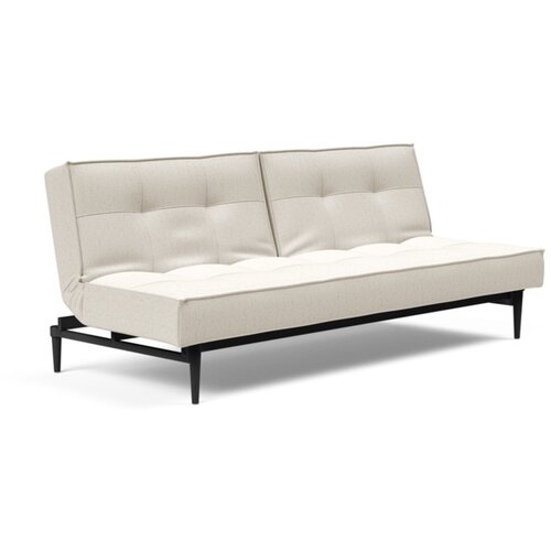 Innovation living Kau SPLITBACK SOFA BED sa crnim stileto drvenim nogicama-Siva Slike