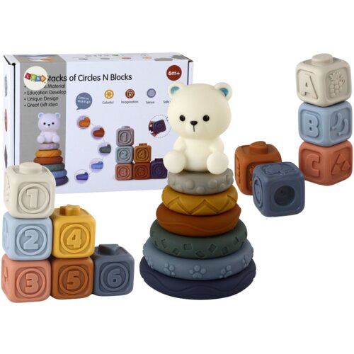  Edukativni set za slaganje piramide - Teddy Bear Slike