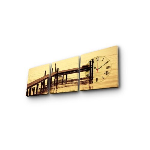 Wallity Zidni sat 3P2828CS-16, 90x28 cm, 3 dijela Slike