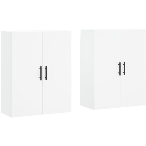 Maison Chic Stenska omarica - Zidna omarica 2 kosa bela 69,5x34x90 cm iu1229, (22062703) Slike