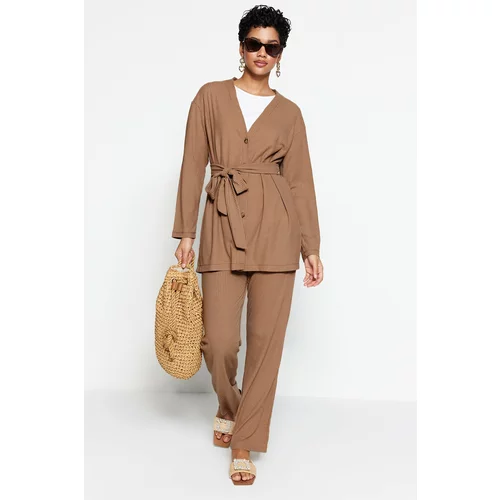 Trendyol Two-Piece Set - Beige - Relaxed fit