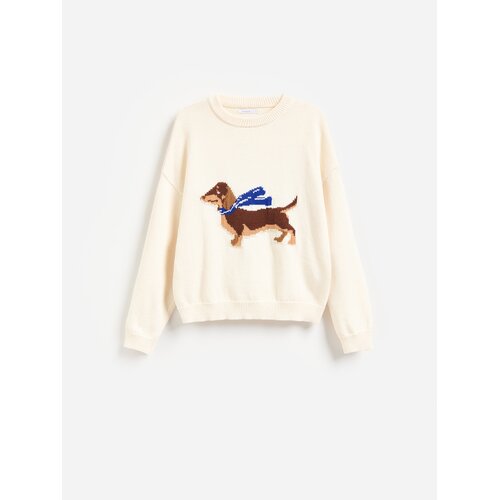 Reserved LADIES` SWEATER - boja kože Cene