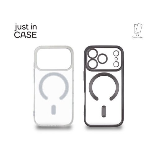 Just In Case 2u1 Extra case MAG MIX paket maski za telefon za iPhone 17 Pro CRNI ( MAG123BK ) Slike